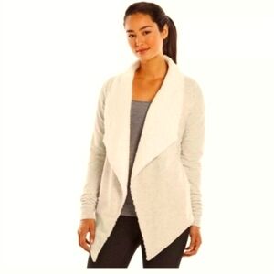 GAIAM LONG-SLEEVE FAUX SHERPA WATERFALL JACKET